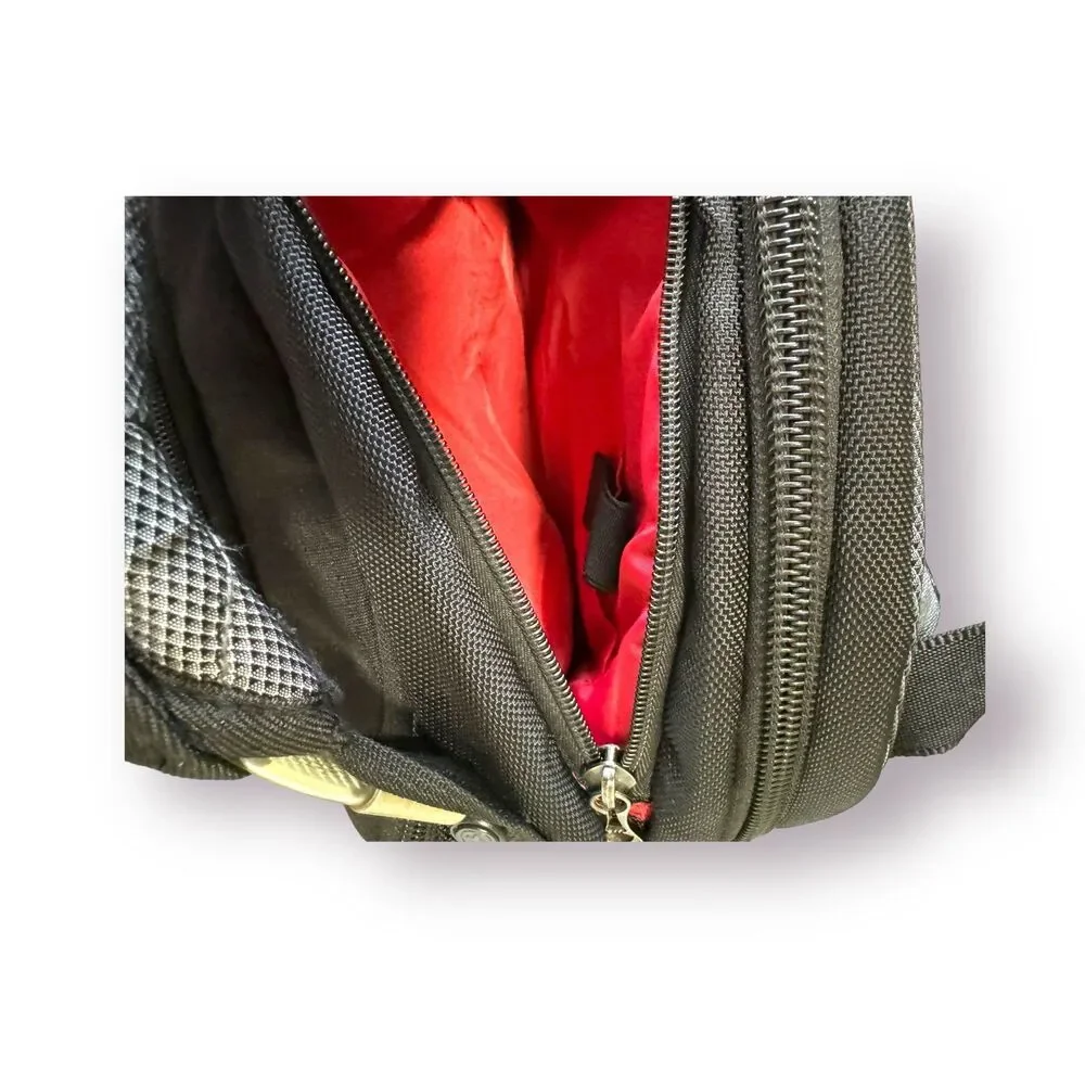 Swiss Gear Wenger Shock Absorbing‎ Laptop Padded Backpack Large Black Gray